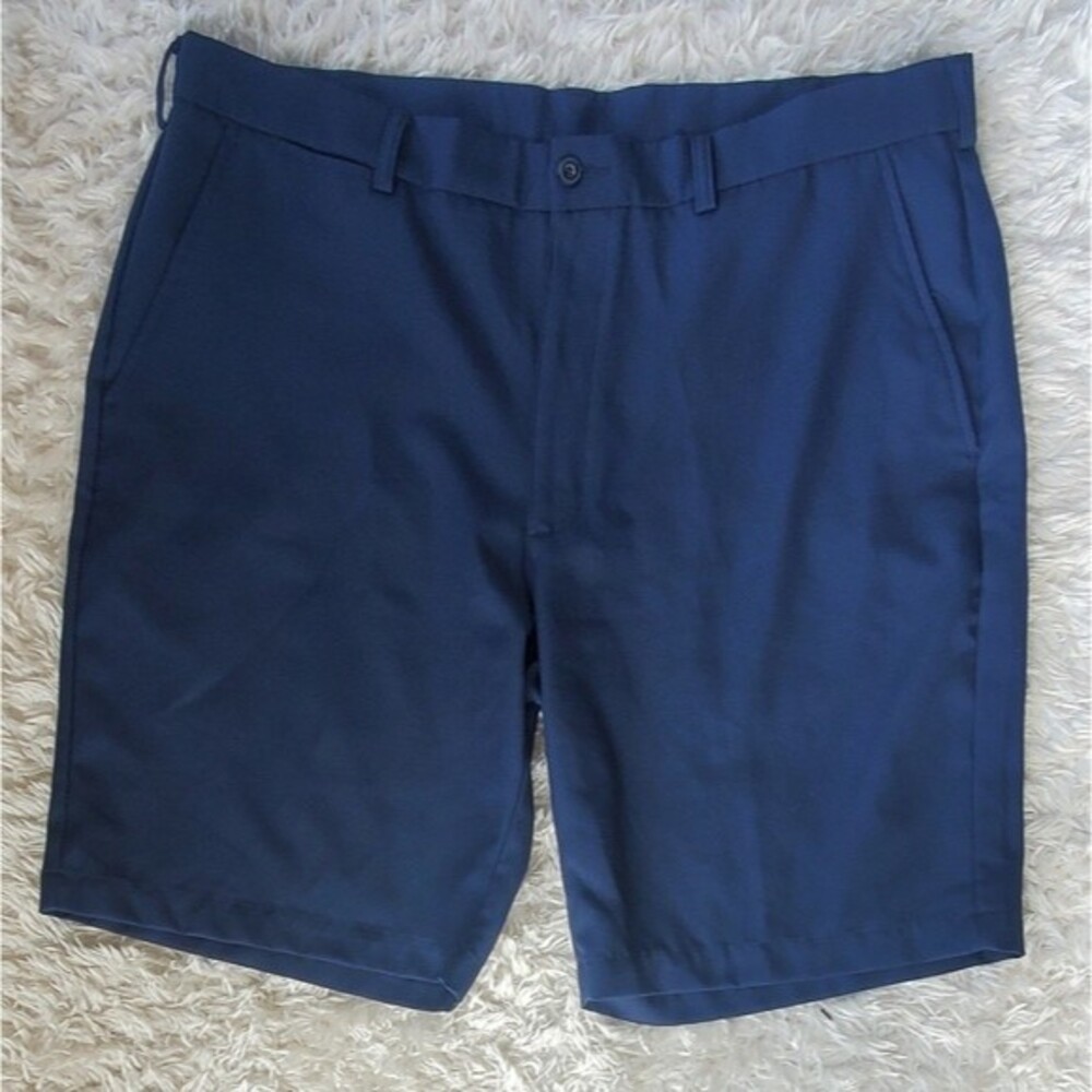 Mens Ben hogan Blue Gold Performance Athleisure Golf Dressy Casual Shorts 40